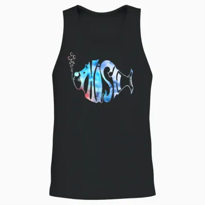 Aesthetic Colorful Phish-Jam Tie-Dye Tee Graphic Unisex Tank Top - Black