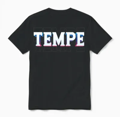 Retro - Tempe Unisex T-Shirt - Black