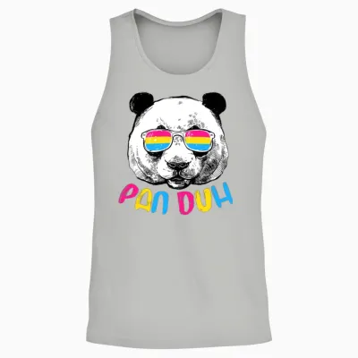 Pan Duh Pansexual Pride Flag Lgbtq Unisex Tank Top - Ash