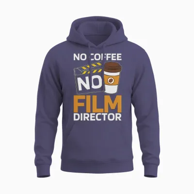 Film Director No Coffee No Film Movie Coffee Lover Unisex Hoodie - Heather Sport Dark Navy