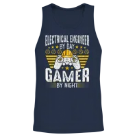 Electrical Engineer Funny Electrical Engineering Unisex Tank Top - Navy – 2