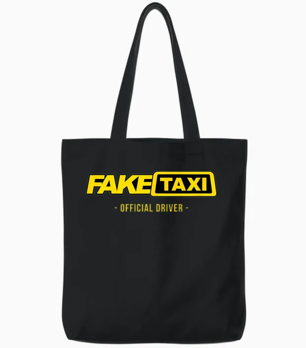 Fake Taxi - Ich Bin Der Offizielle Fake-Taxifahrer - Goliardic Tote Bags in Black