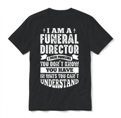 Funeral Director I Solve Problems You Don't Know Unisex T-Shirt - Black
