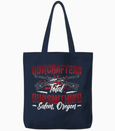 Gunsmith Guncrafters Total Loves Pistol Gunsmiths Tote Bags - Navy
