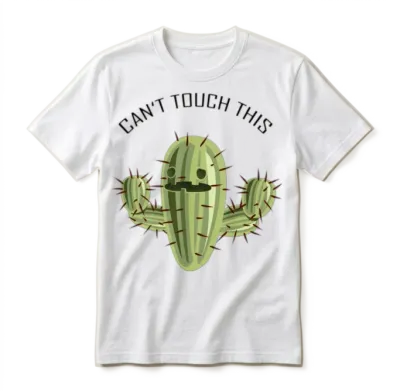 Cactus Funny Saying Unisex T-Shirt - White