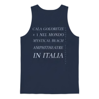 The Mystical Beach of Italy Summer & Unisex Tank Top - Navy – 1