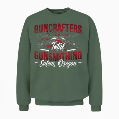 Gunsmith Guncrafters Total Loves Pistol Gunsmiths Unisex Sweatshirt - Military Green