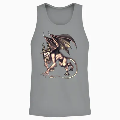 Jersey Devil Cryptid Creature Unisex Tank Top - Sport Grey