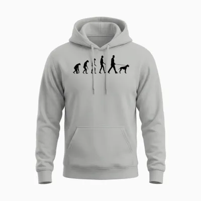 Evolution Dog Unisex Hoodie - Ash