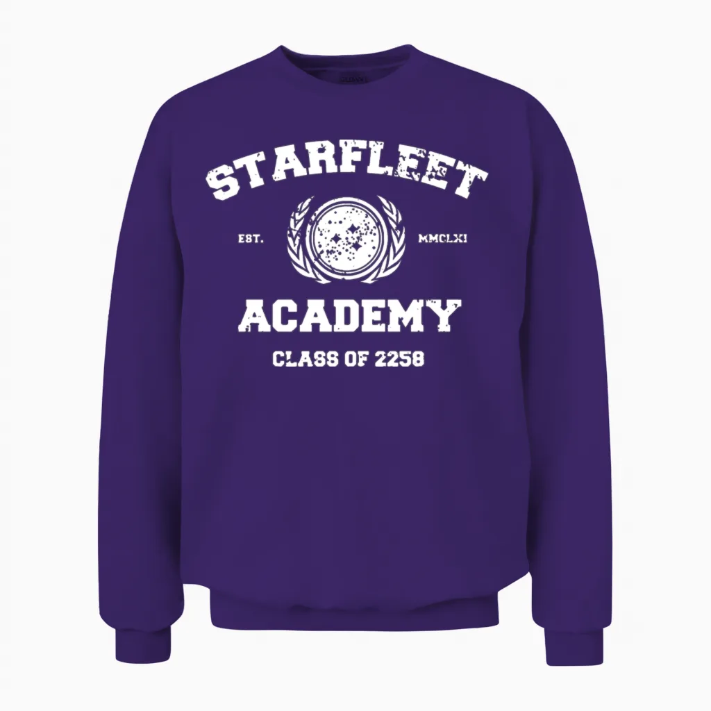 Starfleet Academy Unisex Sweatshirt in Purple