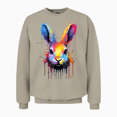 Kaninchen, Hasenohren, Osterhasen Kostüm, Osterdeko, Ostern Unisex Sweatshirt - Sand