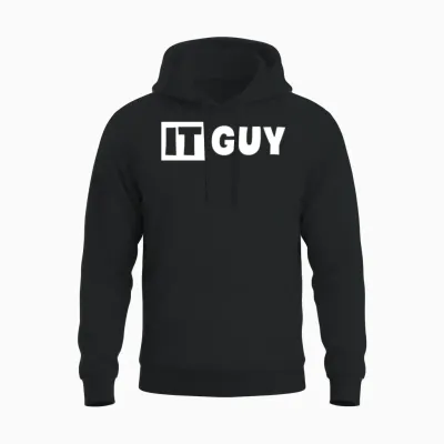 It Guy Funny Information Technology Tech Unisex Hoodie - Black