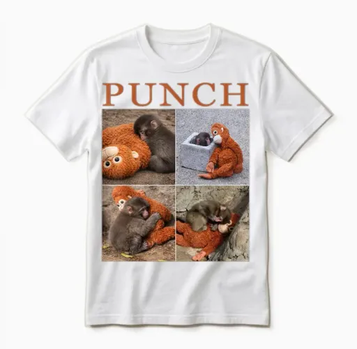 Team Monkey Punch Unisex T-Shirt in White