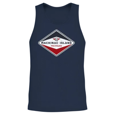Mackinac Island Unisex Tank Top - Navy