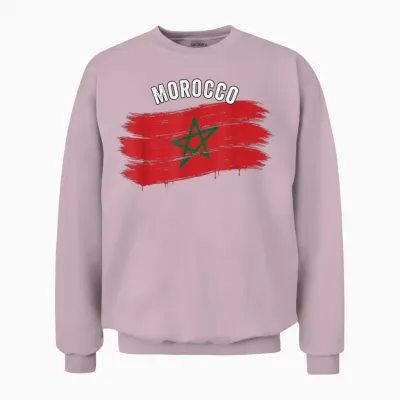 Costume Aux Couleurs Marocaines Cool Pour Garçons Et Filles Unisex Sweatshirt - Light Pink