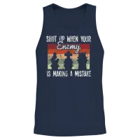 Funny Chess Quote — Memes & Humor Gift Unisex Tank Top - Navy – 2