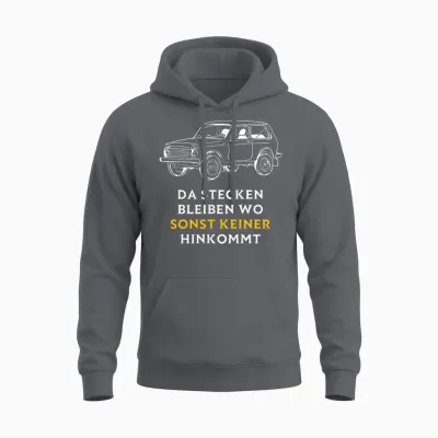 Lada Niva 4x4 Offroad Russland Ddr Osten Udssr Geländewage Unisex Hoodie - Charcoal