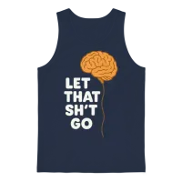 Fitness and Mental Health — Gym & Lifting Unisex Tank Top - Navy – 1