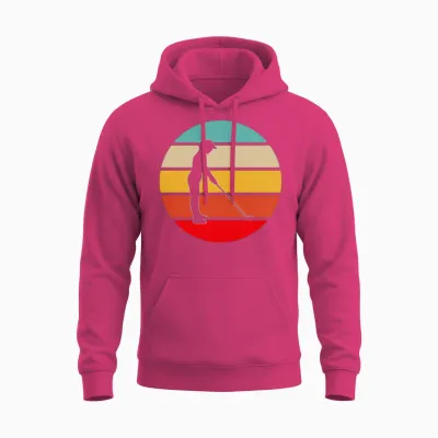 Golf Retro Unisex Hoodie - Heliconia