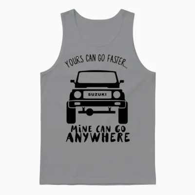 Suzuki Samurai Humorous Unisex Tank Top - Sport Grey