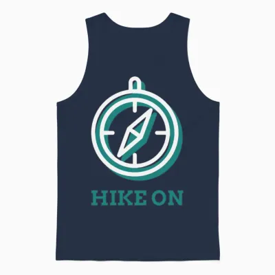 Hike on Hiking Unisex Tank Top - Navy