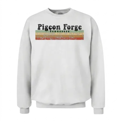 1980s Style Pigeon Forge Tennessee Unisex Sweatshirt - White