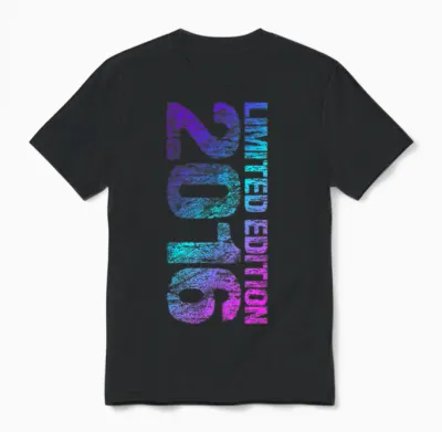 2016 Junge Mädchen 10. Geburtstag Limited Edition 10 Unisex T-Shirt - Black