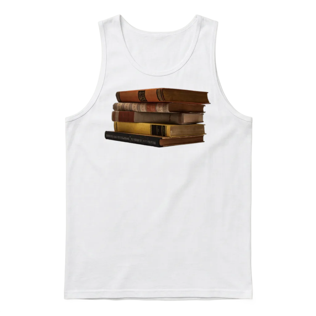 Books Reader Reading Buecher Lesen Lernen75 Unisex Tank Top - White