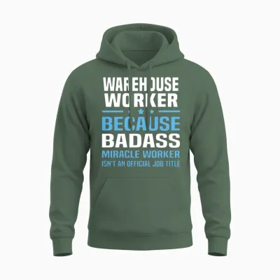 Warehouse Worker Unisex Hoodie - Military Green