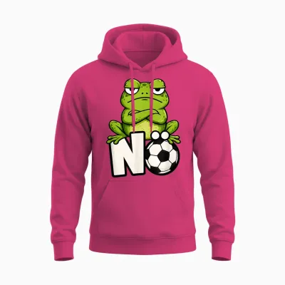 Nö Frosch Fußballmuffel Anti Fußball Humor Unisex Hoodie - Heliconia