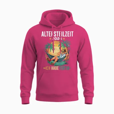 Altersteilzeit 2026 Herren Ruhestand Legende Rentner German T-Shirt, Black Unisex Hoodie - Heliconia