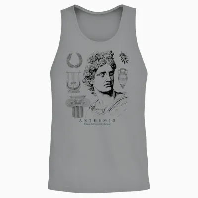 Greek Gods Aesthetic Art Unisex Tank Top - Sport Grey