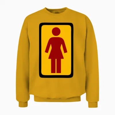 Girl Skateboards Logo Unisex Sweatshirt - Gold