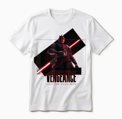 Star Wars Maul Shadow Lord Vengeance Join the Dark Side Unisex T-Shirt - White