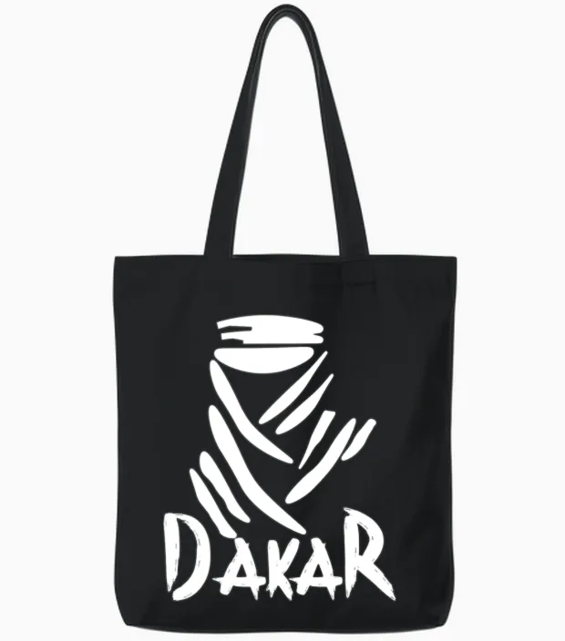 Rally Dakar Tote Bags in Black