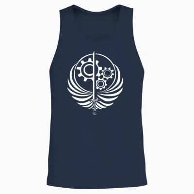Brotherhoods of Steel Dark Unisex Tank Top - Navy