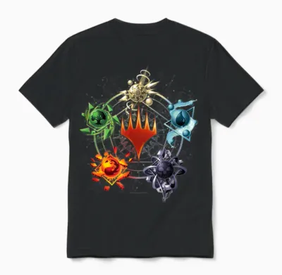 Magic: the Gathering Mana Symbols Epic Unisex T-Shirt - Black