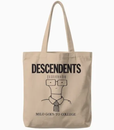 Descendents – Offizieller Merchandise-Artikel – Milo Goes to College Tote Bags - Natural