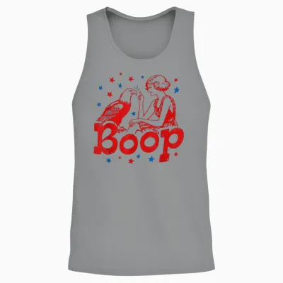 Boop Eagle Patriotic July Fourth Humor Unisex Tank Top - Sport Grey