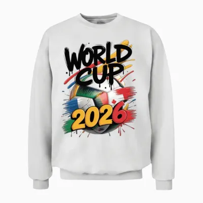 Football 2026 Art Unisex Sweatshirt - White