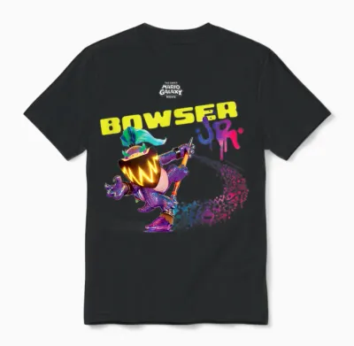 The Super Mario Galaxy Movie Wonder Bowser Jr. Unisex T-Shirt - Black