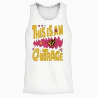 This Is an Outrage Comfort Colors Dungeon Crawler Unisex Tank Top in White - 2