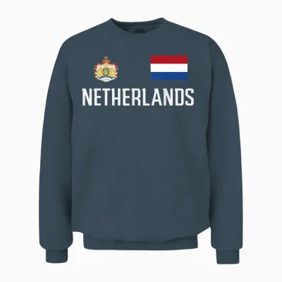 Netherlands Nederland Holland Dutch Men Women Unisex Sweatshirt - Dark Heather