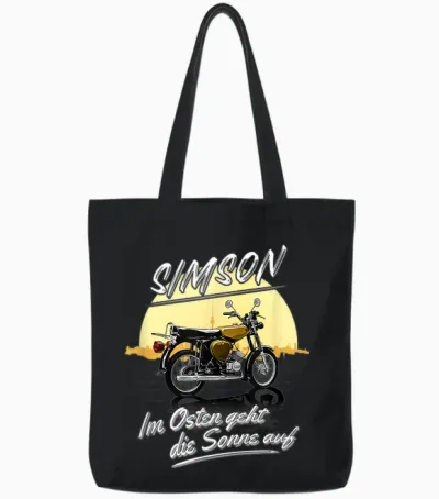 Simson Im Osten Geht Die Sonne Auf T-Shirt, Black Tote Bags - Black