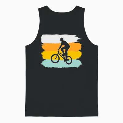 Bmx Retro Unisex Tank Top - Black