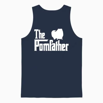 The Pomfather Unisex Tank Top - Navy