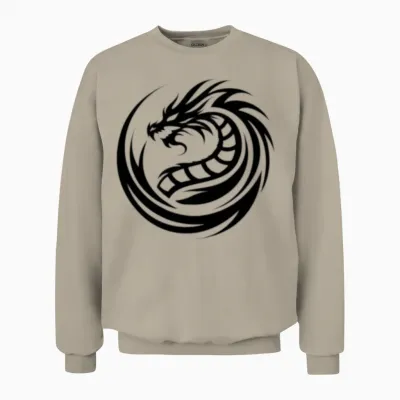 Dragon Logos Unisex Sweatshirt - Sand