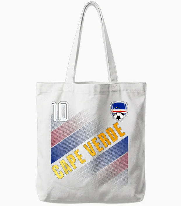 Cape Verde Flag Cape Verdean Pride Lovers Tote Bags in White