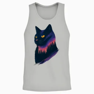 Cat Tree Unisex Tank Top - Ash