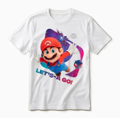 The Super Mario Galaxy Movie Let’s-A Go! Unisex T-Shirt - White